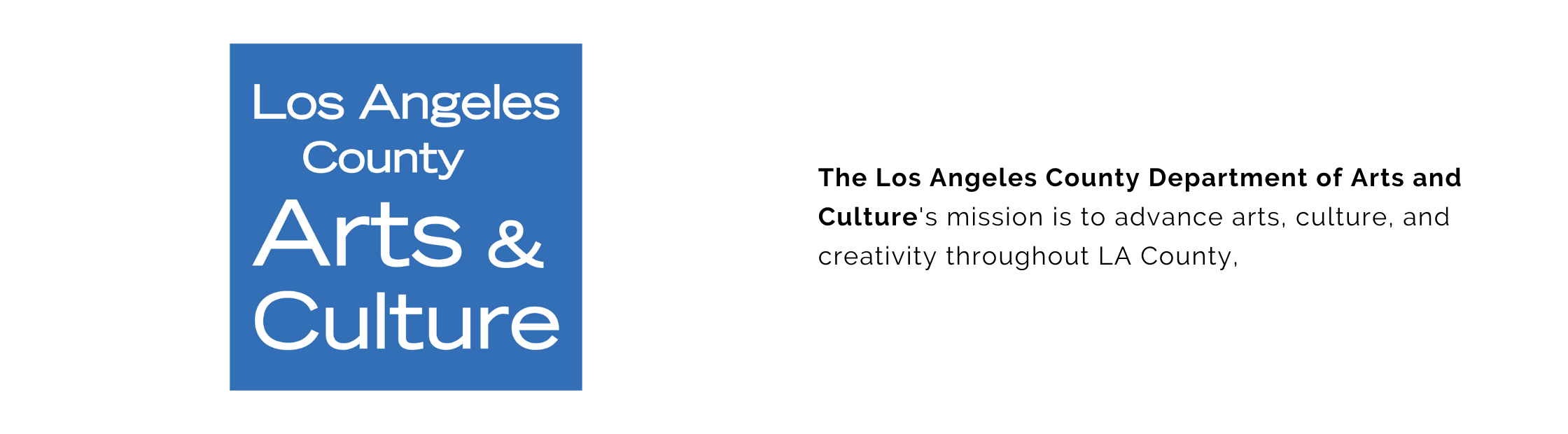 Los Angeles County Department of Arts and Culture